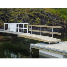 Landgang, 3 x 1.0m, i treverk