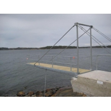Rekkverk i stål 3 meter til hengebrygge