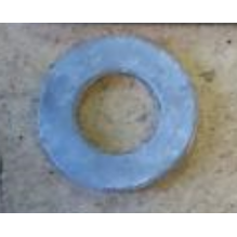 Rundskive M12 (13x24x2,5), galvanisert