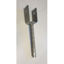Stolpesko type 1, 55mm åpning - galvanisert