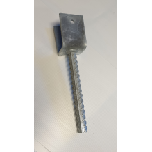 Stolpesko type 2, 65mm åpning, Kraftig type - galvanisert
