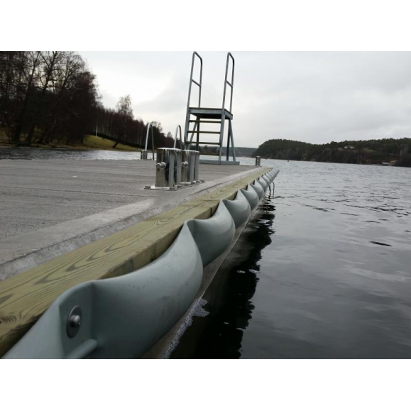 Parma fenderlist grå Ø115mm - pris pr 0.5 meter