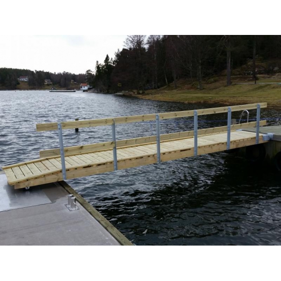 Landgang, 5.5 x 1.0m, i treverk