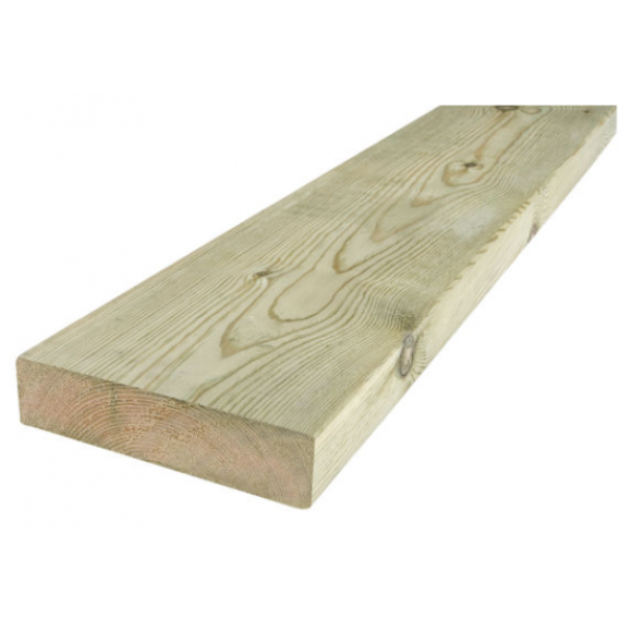 Impregnert trevirke, 2x8t, 48x198mm, falne lengder - pris pr meter