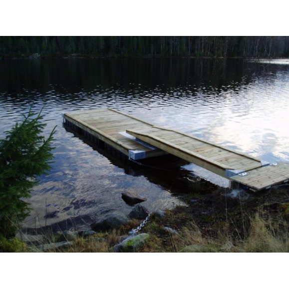 Landgang, 5 x 1.0m, i treverk