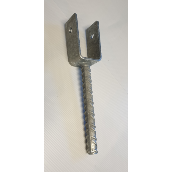 Stolpesko type 1, 55mm åpning - galvanisert