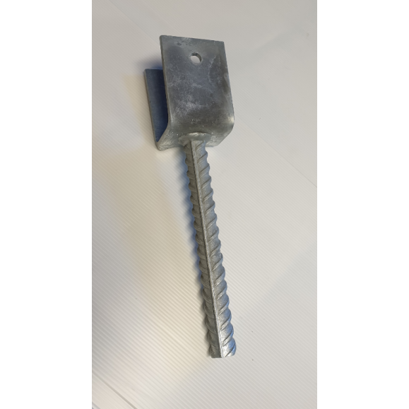 Stolpesko type 2, 65mm åpning, Kraftig type - galvanisert